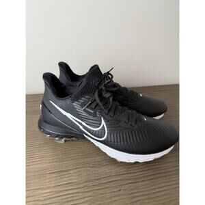 Nike Air Zoom Infinity Tour Golf Shoes FlyKnit Black White Spikes Men's 8